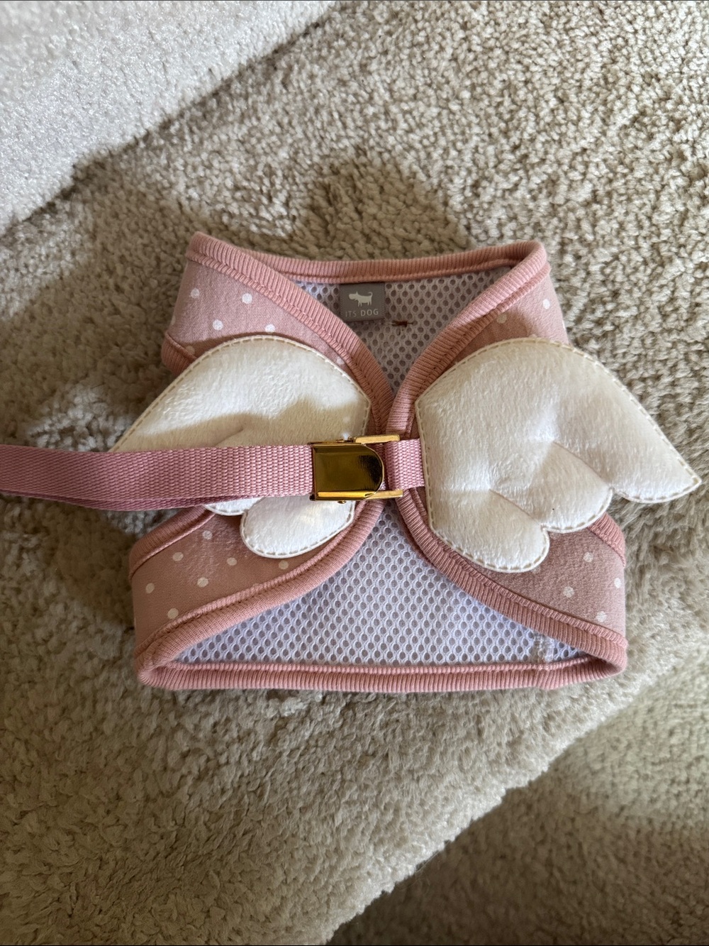 Small dog Pink angel Wing Harness